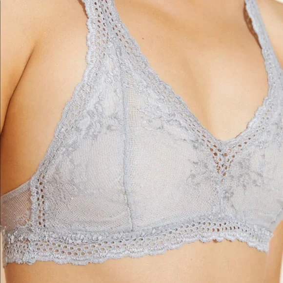 Eberjey Colette lace bra heather grey S - Picture 1 of 5